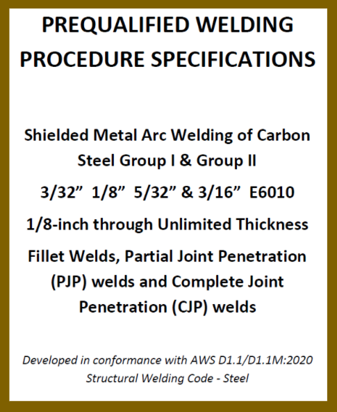 SMAW Prequalified Welding Procedures (PDF Format)