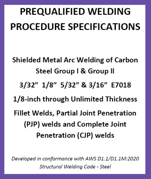 SMAW Prequalified Welding Procedures (PDF Format)